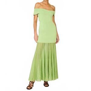 NEW LINE AND DOT rowan sweater maxi dress in green